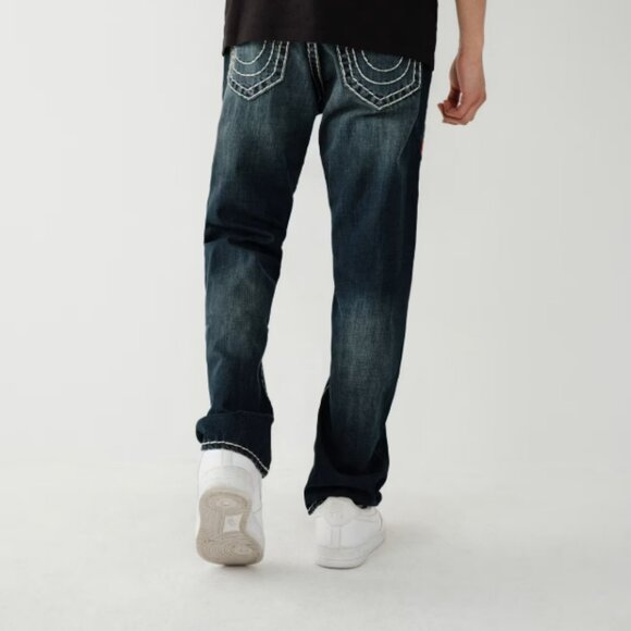 TRUE RELIGION RICKY SUPER T STITCH STRAIGHT JEAN SZ32 - Picture 3 of 7